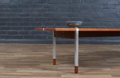  Selig Furniture Co Danish Modern Teak Bench Coffee Table w Aluminum Inlaid by Selig - 4399206