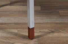  Selig Furniture Co Danish Modern Teak Bench Coffee Table w Aluminum Inlaid by Selig - 4399207