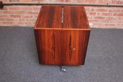  Selig Furniture Co Danish Rosewood and Chrome Selectform Magic Cube Mobile Bar by Poul N rreklit - 3311920