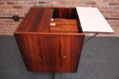  Selig Furniture Co Danish Rosewood and Chrome Selectform Magic Cube Mobile Bar by Poul N rreklit - 3311926