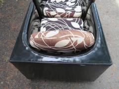  Selig Furniture Co Handsome Pair of Signed Selig Cube Lounge Chairs Mid Century Modern - 1435344