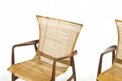  Selig Furniture Co Ib Kofoed Larsen for Selig Cane Lounge Chairs - 1924932