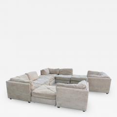  Selig Furniture Co Magnificent 10 Piece Milo Baughman style Cube Sectional Sofa Selig Mid Century - 3423706