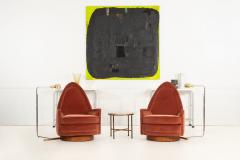  Selig Furniture Co Pair of Selig Swivel Lounge Chairs 1965 - 4319231