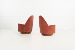  Selig Furniture Co Pair of Selig Swivel Lounge Chairs 1965 - 4319242