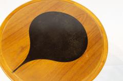  Selig Furniture Co Rare Teardrop Inlaid Teak Bent Plywood Side Table - 2342189