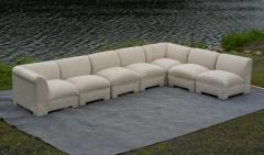  Selig Furniture Co Selig Large 7 Piece Sectional or Modular Parsons Sofa Set Mid Century Modern - 4302414
