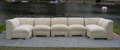  Selig Furniture Co Selig Large 7 Piece Sectional or Modular Parsons Sofa Set Mid Century Modern - 4302430