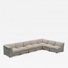  Selig Furniture Co Selig Large 7 Piece Sectional or Modular Parsons Sofa Set Mid Century Modern - 4305855