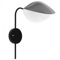  Serge Mouille USA Pair of Serge Mouille Antony Wall Lamps in Black - 2434702