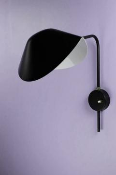  Serge Mouille USA Pair of Serge Mouille Antony Wall Lamps in Black - 2434710