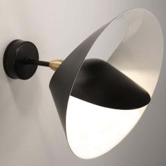  Serge Mouille USA Serge Mouille Saturn Wall Lamp in Black - 1808286