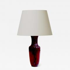  Sevres Manufacture Nationale de S vres Table lamp with mottled oxblood glaze by S vres - 982004