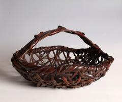  Sh insai Wide Handled Basket 1930s - 4439722