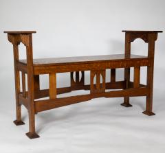  Shapland Petter Shapland Petter A Good Arts Crafts Oak Double Piano Stool or Window Seat - 4185925