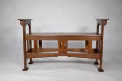  Shapland Petter Shapland Petter A Good Arts Crafts Oak Double Piano Stool or Window Seat - 4185927