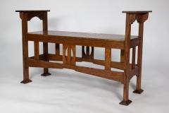  Shapland Petter Shapland Petter A Good Arts Crafts Oak Double Piano Stool or Window Seat - 4185928