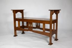  Shapland Petter Shapland Petter A Good Arts Crafts Oak Double Piano Stool or Window Seat - 4185937