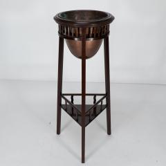  Shapland Petter Shapland Petter A Rare Arts Crafts Two tier Mahogany Three leg Plant Stand - 4188472