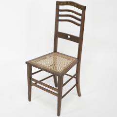  Shapland Petter Shapland Petter An Arts Crafts Inlaid Oak Side Chair with a Pierced Heart - 4185964