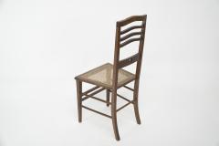  Shapland Petter Shapland Petter An Arts Crafts Inlaid Oak Side Chair with a Pierced Heart - 4185967