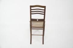  Shapland Petter Shapland Petter An Arts Crafts Inlaid Oak Side Chair with a Pierced Heart - 4185968