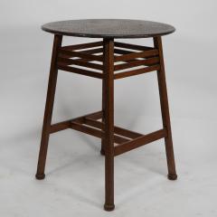  Shapland Petter Shapland Petter An Arts Crafts Oak Side Table with a Hammered Copper Top - 4186085