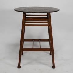  Shapland Petter Shapland Petter An Arts Crafts Oak Side Table with a Hammered Copper Top - 4186086