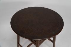  Shapland Petter Shapland Petter An Arts Crafts Oak Side Table with a Hammered Copper Top - 4186089