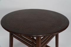  Shapland Petter Shapland Petter An Arts Crafts Oak Side Table with a Hammered Copper Top - 4186090