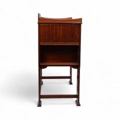  Shapland Petter Shapland Petter Arts Crafts Mahogany Desk with a Pierced Heart to the Top - 4185910