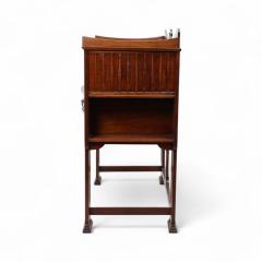  Shapland Petter Shapland Petter Arts Crafts Mahogany Desk with a Pierced Heart to the Top - 4185911