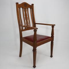  Shapland Petter Shapland Petter Three Arts Crafts Oak Dining Armchairs - 4186106