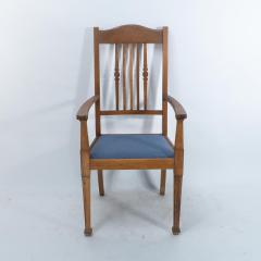  Shapland Petter Shapland Petter a Good Quality Set of Six Arts Crafts Oak Dining Chairs - 4185896