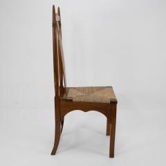  Shapland Petter Shapland Petter a Pair of Arts Crafts Oak Dining Chairs with Pierced Hearts - 4185867