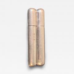  Sheffield 1930s SHEFFIELD HALLMARKED CIGAR HOLDER FLASK - 3333662