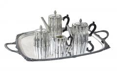  Sheffield Art Nouveau Silverplated Sheffield Coffee Tea Service by Edward UK ca 1920 - 4806422
