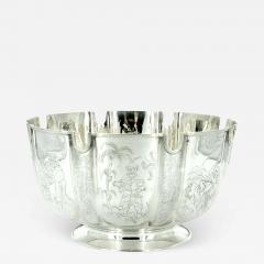  Sheffield Old English Silver Chinoiserie Centerpiece Bowl - 2721194