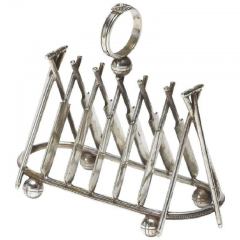  Sheffield Sheffield Cricket Toast Rack Circa 1900 - 3787227