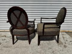  Sherrill Furniture Co Pair of Modern Sculpted Style Bergeres by Sherrill Furniture - 4523750