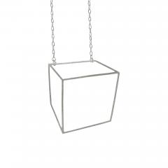  Shimell Madden Shimell Madden Matte Silver Large Cube Necklace - 4779908