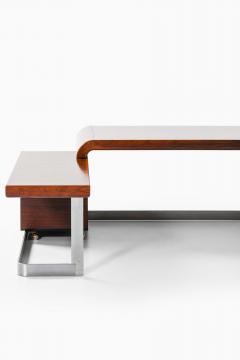  Sibast M bler Executive Desk in Rosewood and Steel by Posborg Meyhoff 1970s - 4399665