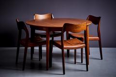  Sibast M bler Round Teak Dining Table with two Extensions by Arne Vodder - 3828965