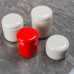  Sicart Set of Four Glazed Ceramic Boxes by Angelo Spagnolo for Sicart - 4724244
