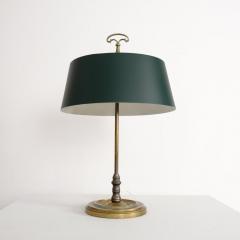  Sieva OY Elegant Mid Century Table Lamp Brass Green Painted Metal Siev Finland 1960s - 4581520