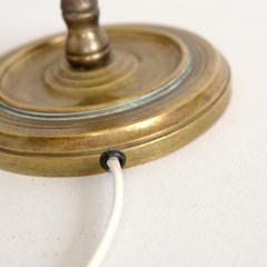  Sieva OY Elegant Mid Century Table Lamp Brass Green Painted Metal Siev Finland 1960s - 4581524