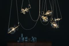  Silvio Mondino Studio Chemistry Trapezi Six Chandelier - 2241623