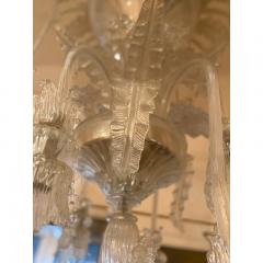  SimoEng 1970s Italian Style Murano Glass in Transparent Chandelier - 3606979