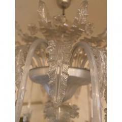  SimoEng 1970s Italian Style Murano Glass in Transparent Chandelier - 3606980