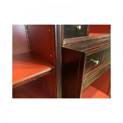  SimoEng 1980s Classic Bookcase of High Italian Craftsmanship With Tv Shelf or Bar - 3233419
